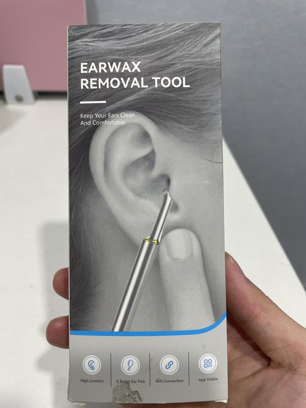 Wifi Connection Earwax Removal, Earwax Removal Tool Camera Built-In 1296p, Easy And Safe Ear Cleaning, Earwax Removal Kit, 9 Earmuffs And 8 Traditional Tools, Ear Cleaning Kit, Iphone, Ipad, Android