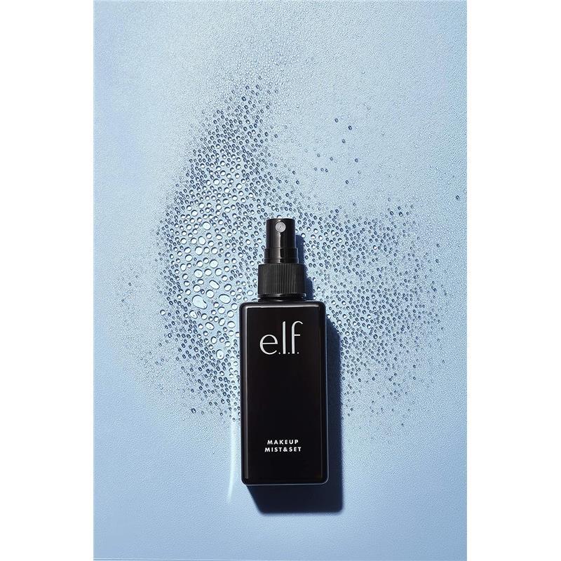 e.l.f. Makeup Mist & Set - Large Lightweight, Long Lasting, All-Day Wear Revitalizes, Refreshes, Hydrates, Soothes Infused with Aloe, Green Tea and Cucumber 4 Fl Oz Hydrating Long-lasting Makeup Setting