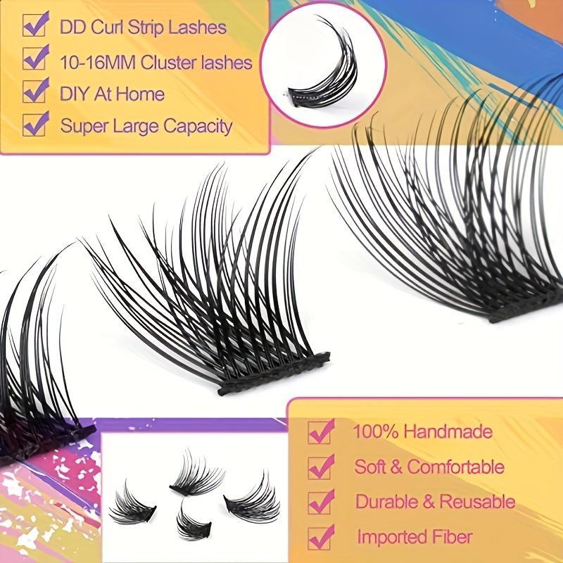 False Eyelashes Extensions, Natural Look Eyelash Extensions, Eyelash Extension Kit, Daily DIY Lash Extensions Kit, Eye Makeup Cosmetic Beauty Gifts