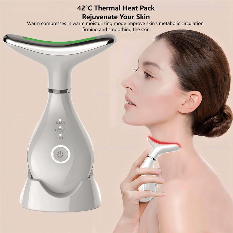 Whale Bionic Design Electric Neck Massager, 1 Box Facial & Neck Lifting & Firming Beauty Instrument, Professional Facial Beauty Instrument for Women