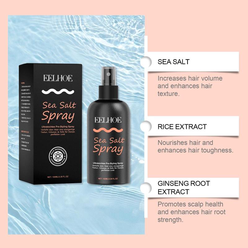 Sea Salt Spray, Hair Styling Spray, Hair Care & Styling Product for Women & Men, Professional Hairdressing Product for Daily Use