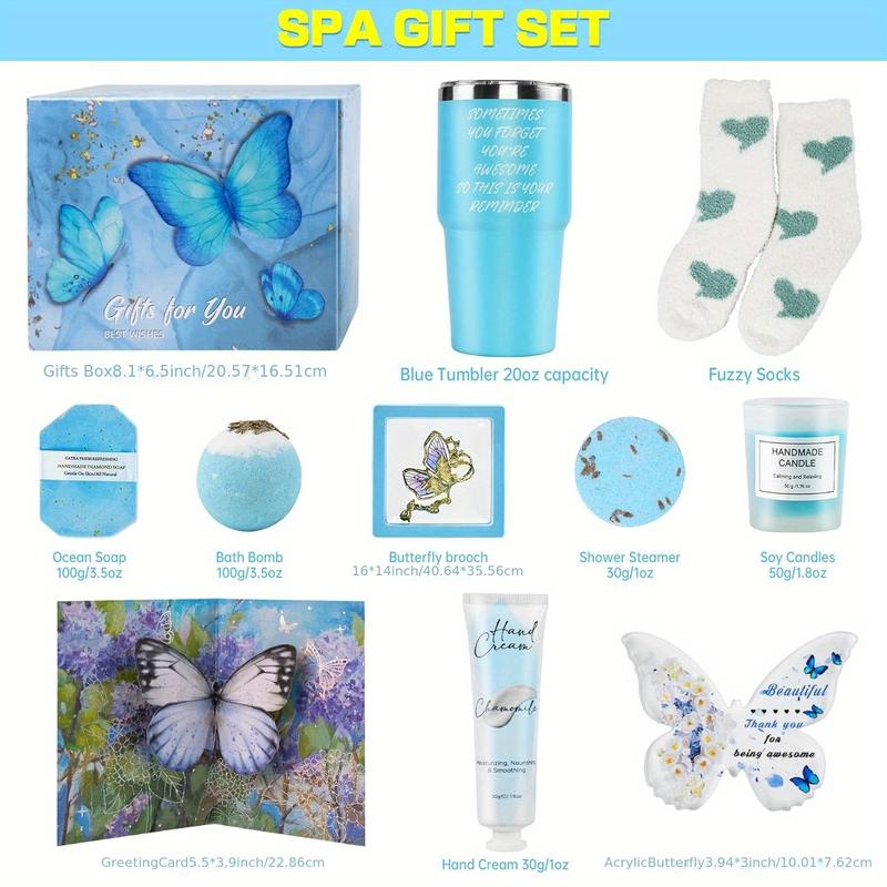 10pcs Relaxing Unique Spa Gift Baskets - Self-Care Gifts For Women, Perfect For Birthdays, Christmas, Mother's Day, Valentine's Day, Ideal Gifts For Moms, Wives, Girlfriends, Daughters, Mothers, Best Friends, And Sisters