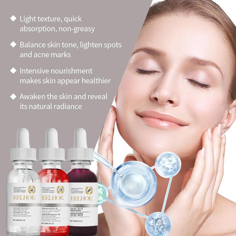 Skin Care Kit, 3 Counts box Hydrating and Brightening Essence, Moisturizing Skin Care Kit for Daily Use, Skin Care Product for Women & Men