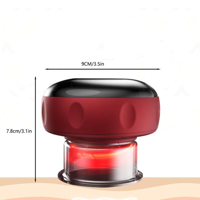 Electric Smart Heated Cupping Massager, 1 Box Wireless Charging Massage Machine, Portable Personal Care Instrument for Home & Travel