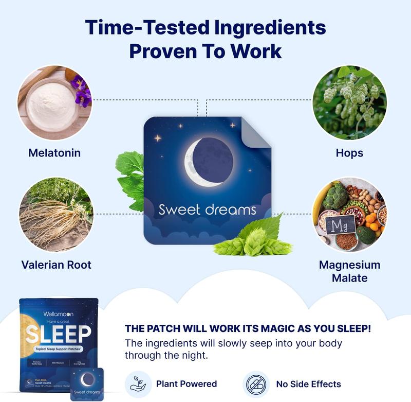 Original Sleep Patches for Adults Extra Strength | Easy-to-Apply Sleep Patch with Melatonin & Valerian | Relax & Wake Up Refreshed | Long-Lasting Night Comfort for Men & Women | 28 Patches