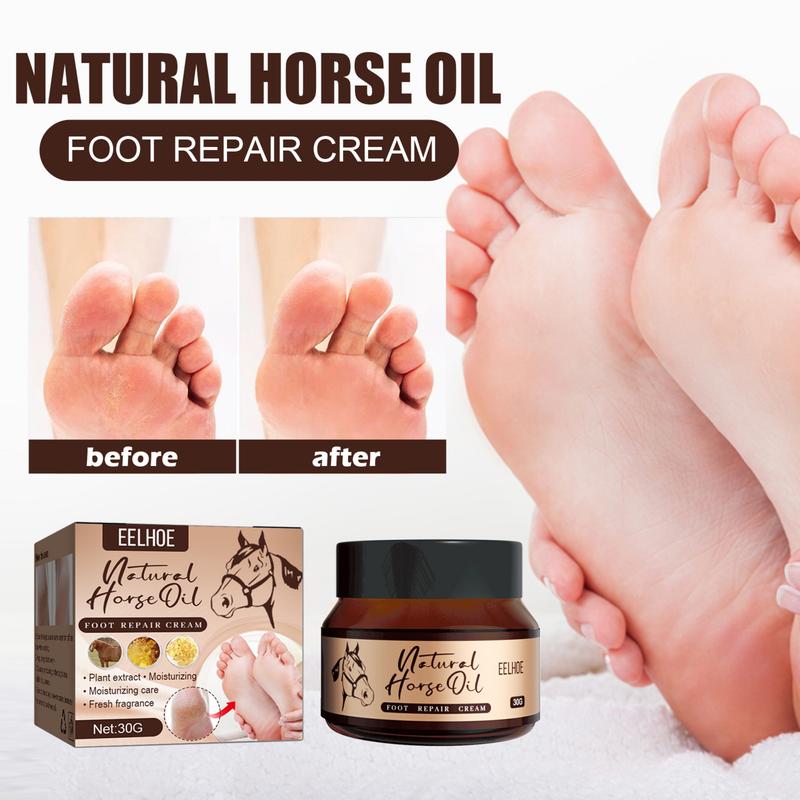 EELHOE Horse Oil Foot Cream Hydrating and Moisturizing Foot Cream Repair Dry, Cracked and Peeling Feet foot repair cream soak