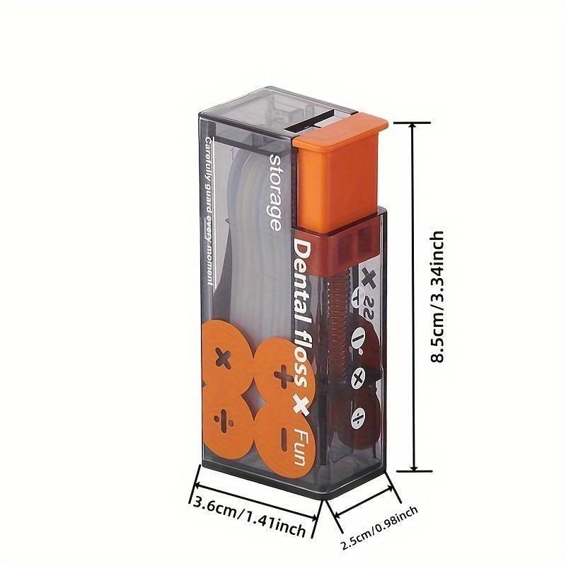 A floss box, portable floss dispenser - lightweight and stylish lighter-like design, built-in toothpicks, portable oral care, creative styling, household items