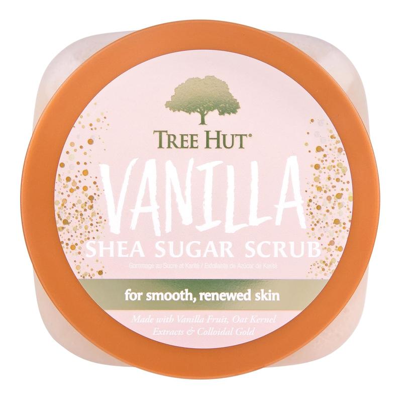 Tree Hut Strawberry Shea Sugar Scrub | Exfoliating Body Scrub Removes Dead, Dry Skin for a Soft & Hydrated Feel | Nourishing Essential Body Care | 18 Fl Oz. Tree Hut