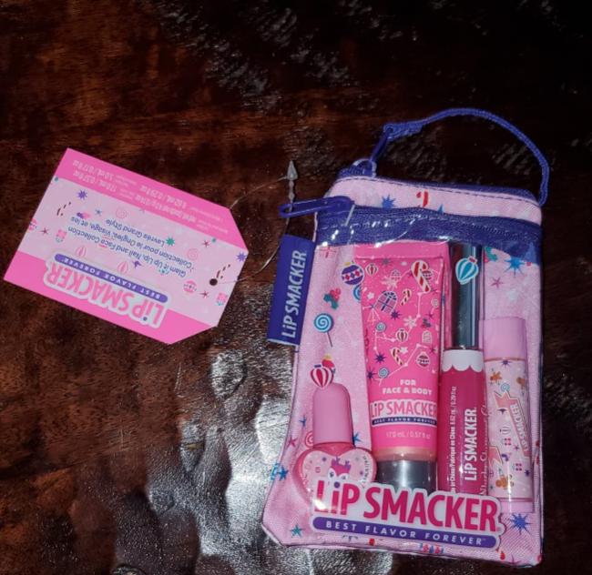 Lip Smacker Pink Lemonade Glam Bag Makeup Products Set for Girls | Set of 4