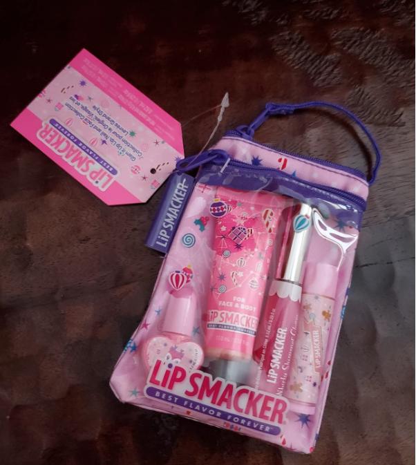 Lip Smacker Pink Lemonade Glam Bag Makeup Products Set for Girls | Set of 4