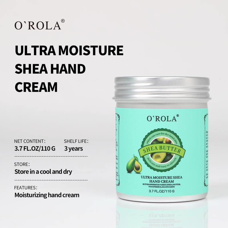 O'ROLA Ultra Moisture Shea Hand cream with Vitamin E: Niacinamide Relieves and Repairs  Dry Hands