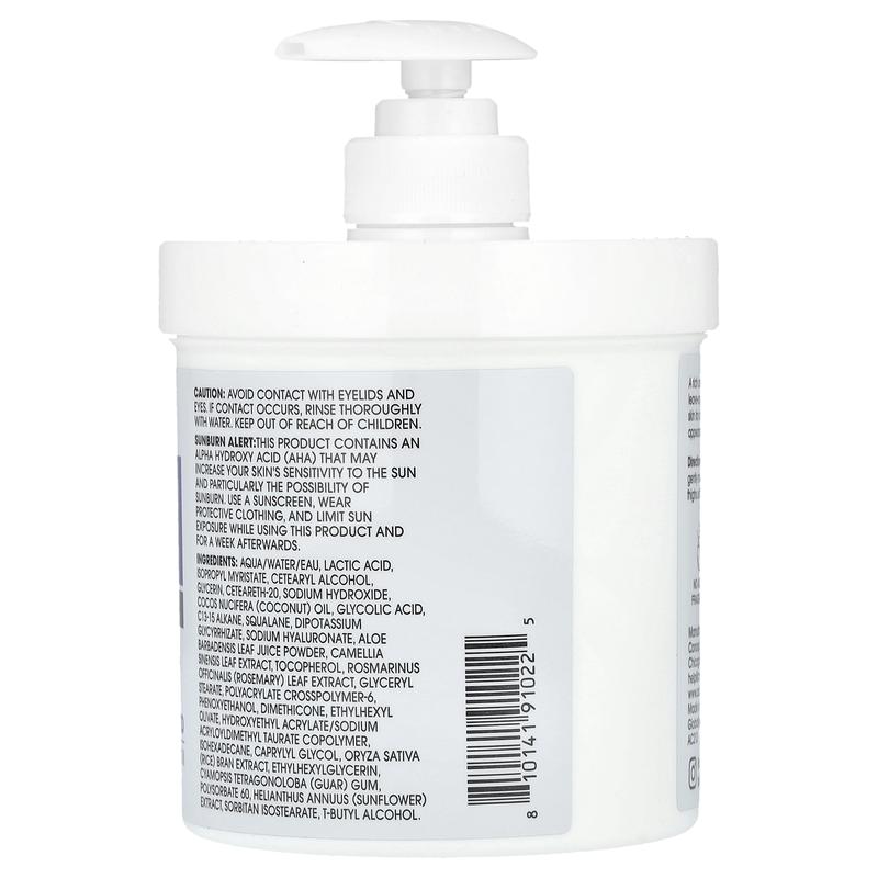 Advanced Clinicals 10% Glycolic Acid Lactic Acid Exfoliating Body Cream, 16 oz (454 g)