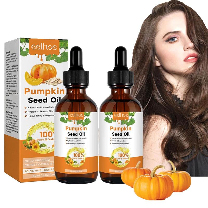 Pumpkin Seed Oil for Hair Growth for Men & Women, Pure and Natural Carrier Oil, Virgin Pumpkin Cold Pressed Massage Oil,Skincare &Haircare Comfort