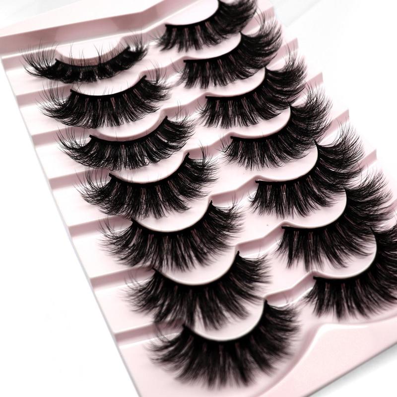 Fluffy Cosmetic False Lash Clusters for Eyelashes Extensions, Wispy Volumized Faux Lashes, Natural Curl Eye Makeup Eyelashes Extensions Strip Lashes, Lashes Extension Kit