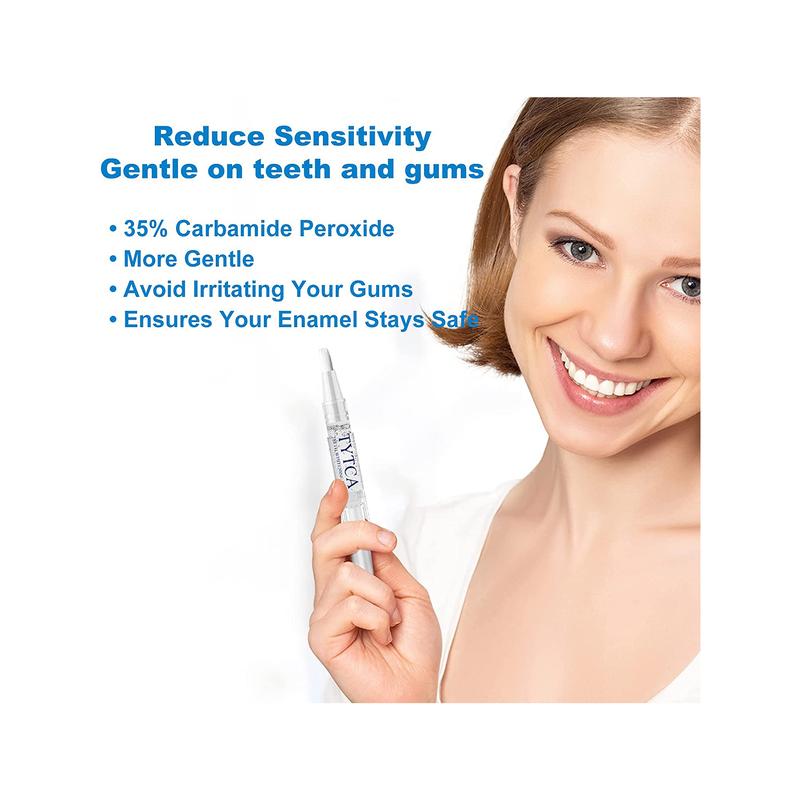 Teeth Pen Gel 6 PCS Effective Painless 30+ Uses No Sensitivity Fast Results Removes Years of Stains Enjoy Your Radiantly Gorgeous Smile