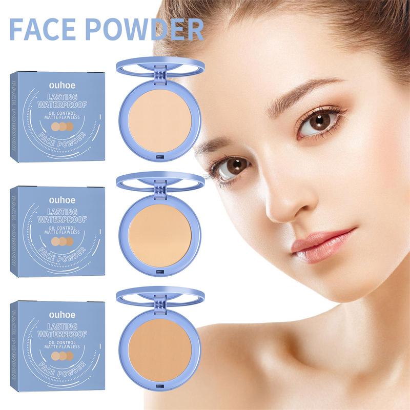 OUHOE Setting Powder Flawless Touch-up Powder Natural Lightweight and Breathable Setting Powder Makeup Oil