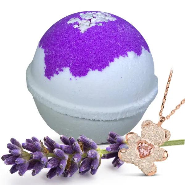 Jewelry Bath Bomb with CUTE BEAR Necklace Inside