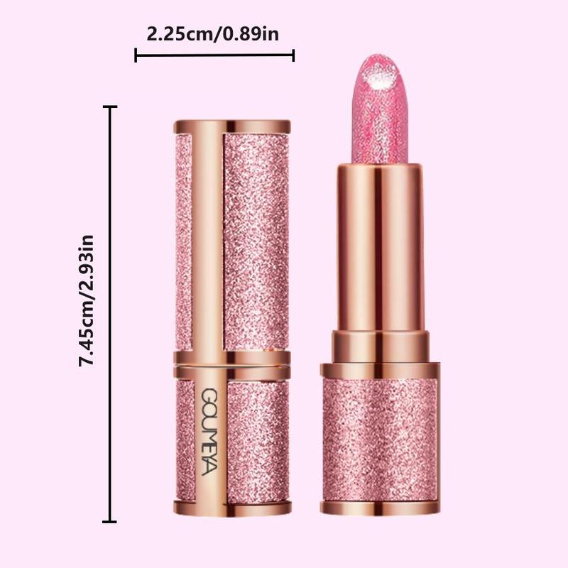 Glitter Lip Gloss, Long Lasting Shimmering Lipstick, Tinted Moisturizing Lip Gloss, Glossy Lip Stick, Plumping Lip Oil Lip Stick for Girls & Women