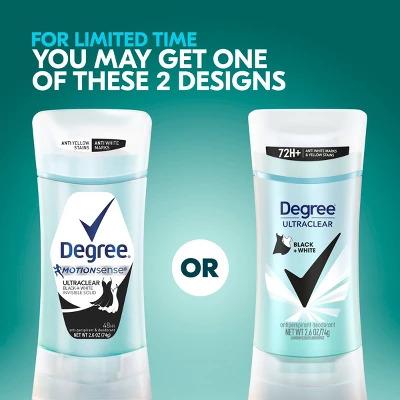 Degree Ultraclear Black + White Pure Rain 72-Hour Antiperspirant & Deodorant - 2.6oz Body Care Fragrance