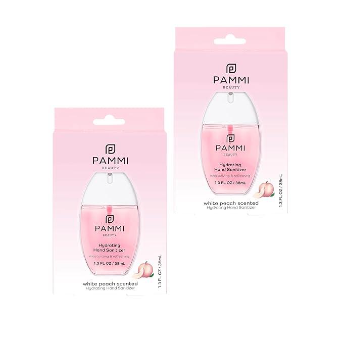 NEW! White Peach Pammi Beauty Hydrating Hand Sanitizer Spray- 2 Pack