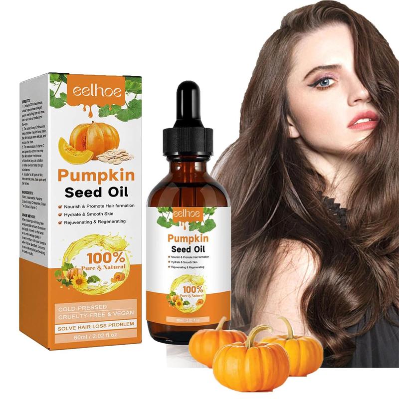 Pumpkin Seed Oil for Hair Growth for Men & Women, Pure and Natural Carrier Oil, Virgin Pumpkin Cold Pressed Massage Oil,Skincare &Haircare Comfort