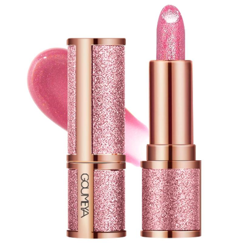 Glitter Lip Gloss, Long Lasting Shimmering Lipstick, Tinted Moisturizing Lip Gloss, Glossy Lip Stick, Plumping Lip Oil Lip Stick for Girls & Women