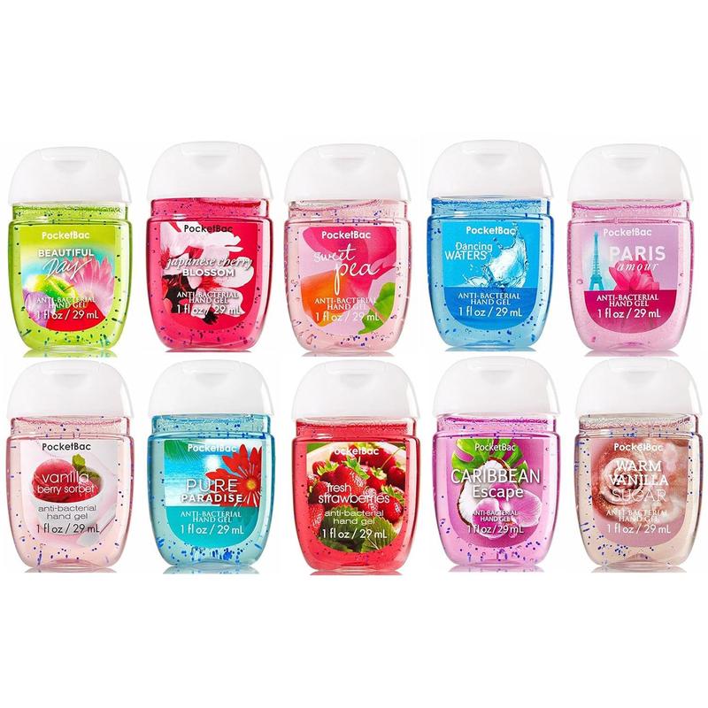 Bath & Body Works PocketBac Hand Sanitizer Classic Favorites 10pc Bundle (Scents Vary)