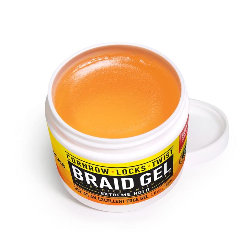 Allday Locks Braid Gel | Extreme Hold, Smooths & Tames Frizz | No Flaking or Drying | High Shine, Long Lasting for Braids, Locks, Twists, Cornrows | 5 Oz Hairobics Unlimited LLC