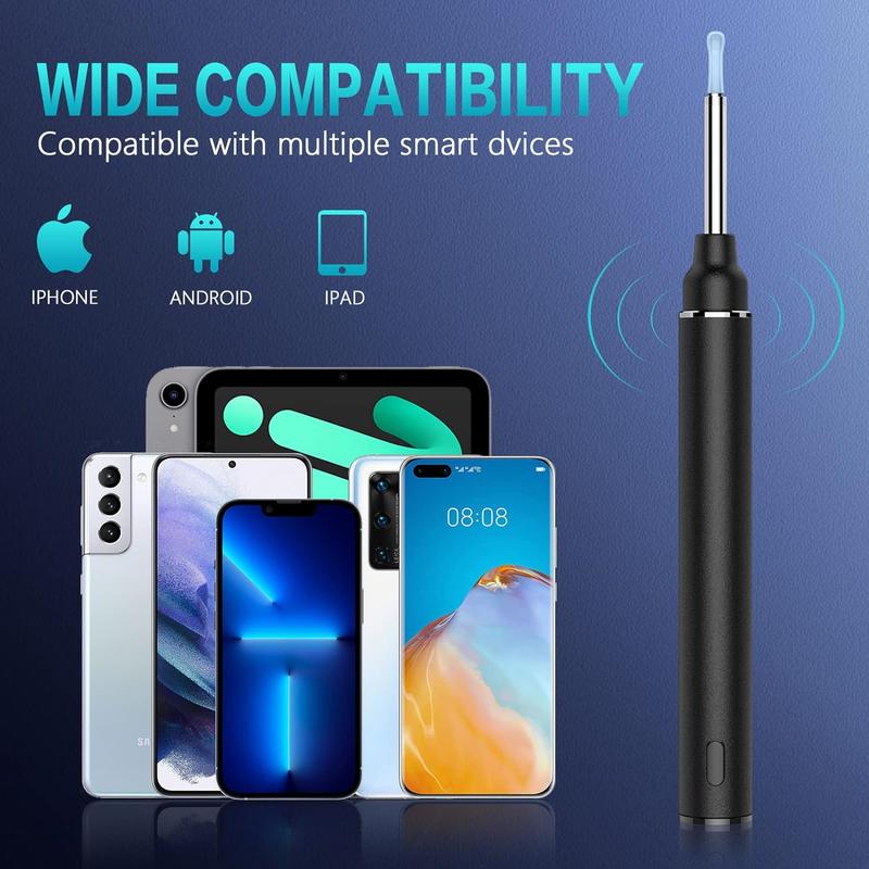 Ear Wax Removal, VITCOCO Ear Cleaner with 1920P HD Camera and Light with 8 Pcs, Earwax Remover for iPhone, iPad, Android Phones