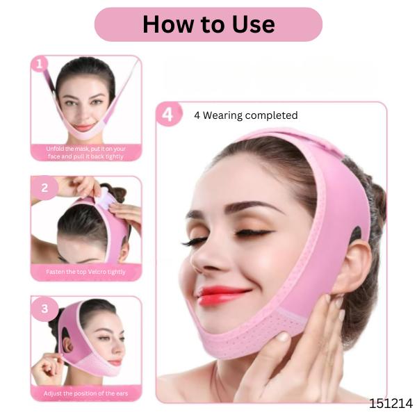 V line Lifting  Double Chin Reducer - Face Lifting Belt, Face Slimmer, Chin Strap For Double Chin For Women, Face Belt, Tightening Skin Preventing Sagging Face Lift Tape Skincare Comfort