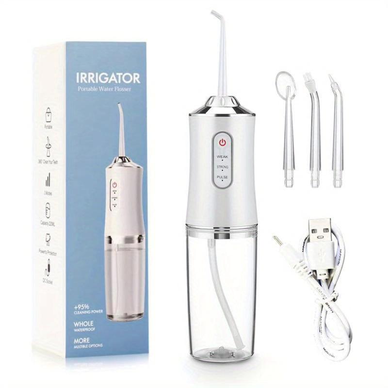 Water Flosser for Teeth, Rechargeable, 3 Cleaning Modes, Perfect for Braces and Sensitive Gums