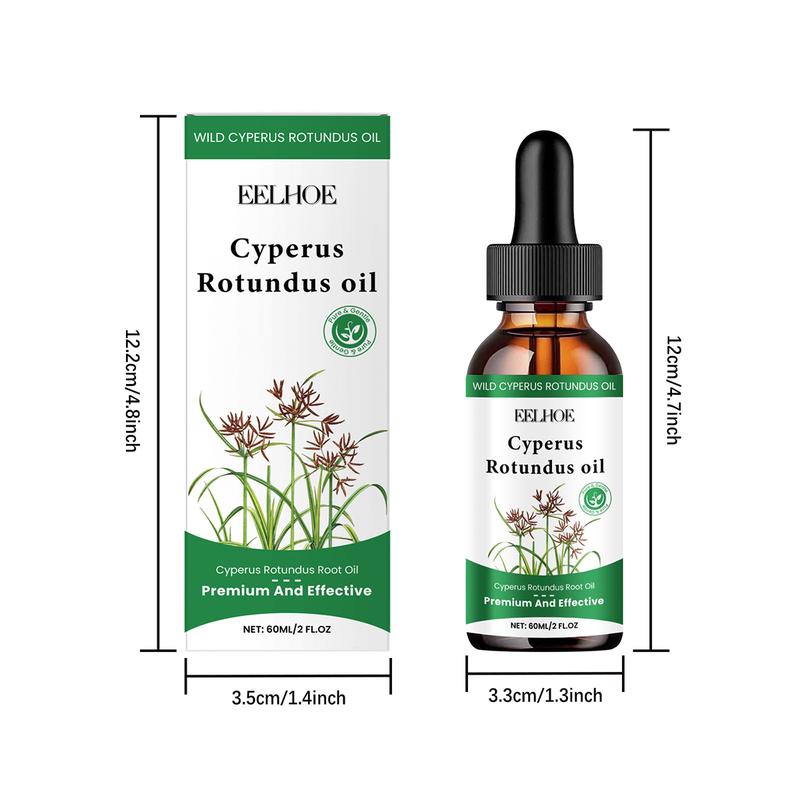 Cyperus Rotundus Oil, Cyperus Rotundus Oil for Hair Removal, 100% Natural Cypress Oil, Reduces Hair Growth, Soothes Skin, Ideal for Men & Women