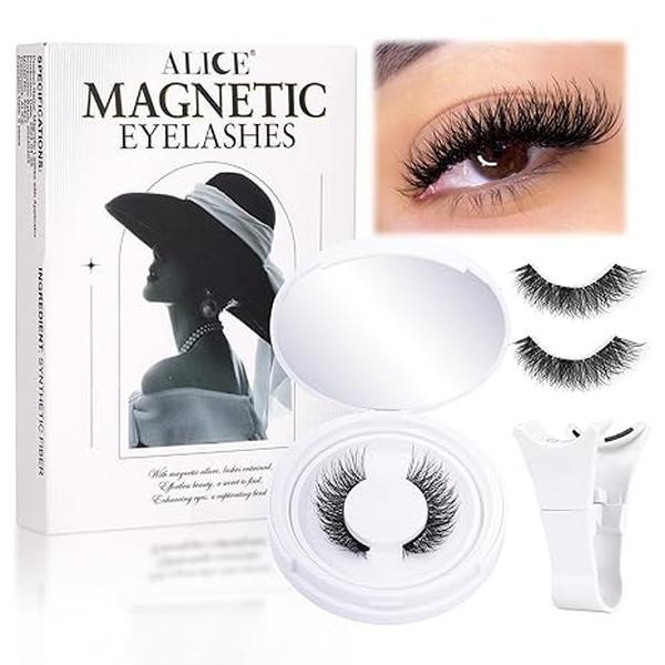 ALICE Magnetic Eyelashes Natural Wispy Cat Eye Lashes with Magnetic Lash