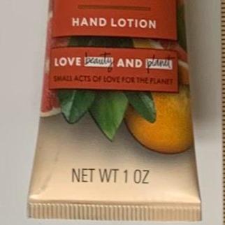 Moisturizer LOVE BEAUTY & PLANET - GRAPE FRUIT & RED GINGER HAND LOTION - 1 OZ for Soft and Strong Nails Grapefruit Moisturizing Pack Lotion Hydrating Moisture Hydrate