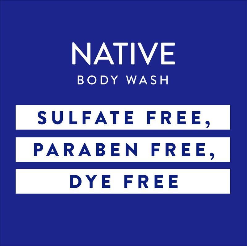 Native Body Wash, Sulfate Free, Coconut & Vanilla, for Women and Men, 18 oz