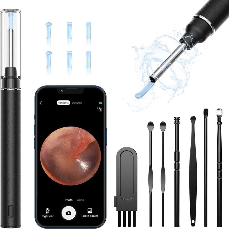 Ear Wax Removal, VITCOCO Ear Cleaner with 1920P HD Camera and Light with 8 Pcs, Earwax Remover for iPhone, iPad, Android Phones