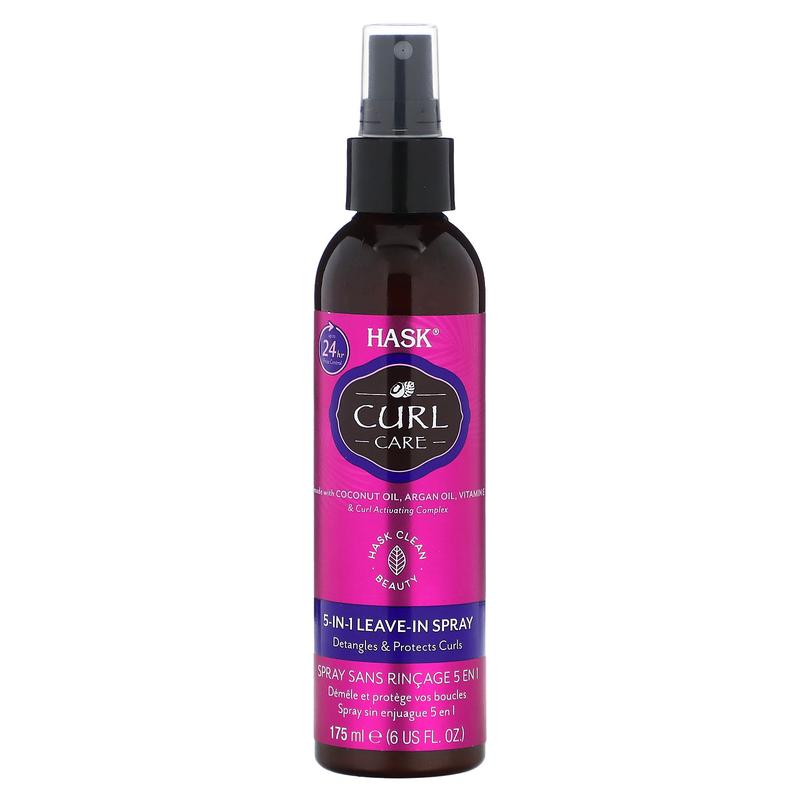 Hask Beauty Curl Care, 5-In-1 Leave-In Spray, 6 fl oz (175 ml)