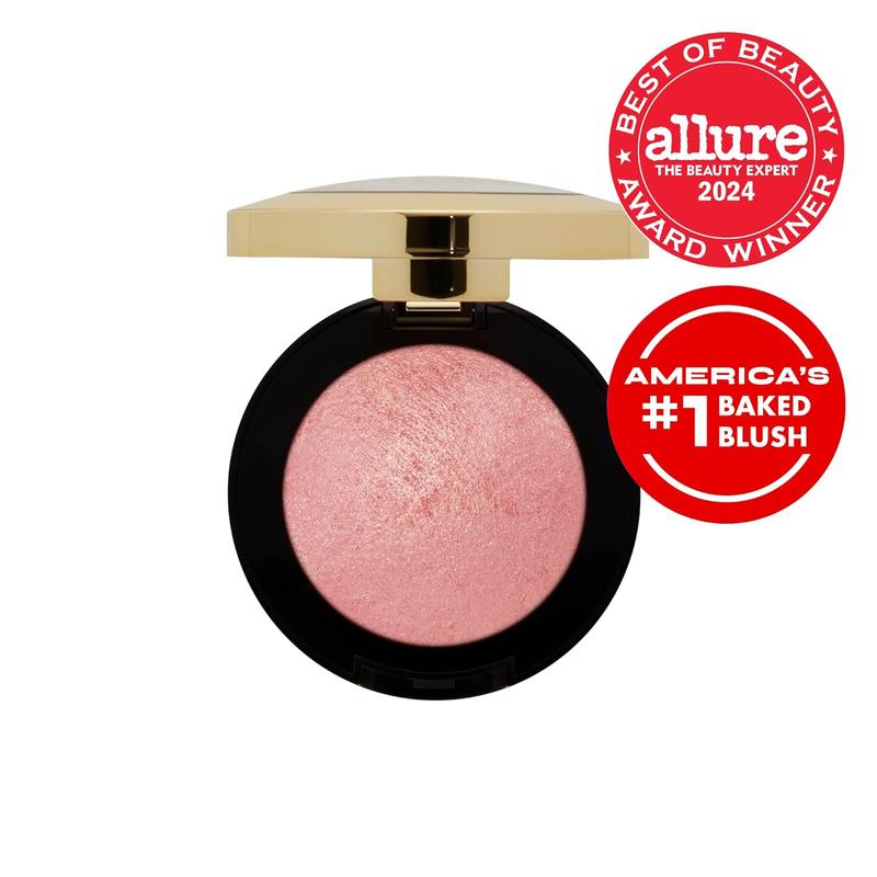 Baked Blush - Dolce Pink (0.12 Ounce) Cruelty-Free Powder Blush - Shape, Contour & Highlight Face for a Shimmery or  Finish