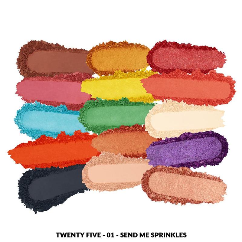 KimChi Chic Twenty Five Eyeshadow Palette - Matte and Shimmer Color Shades, Cosmetic Makeup