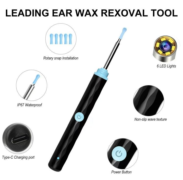 2025 Upgrade Ear Wax visible Remover Tool: Silicone Ear Care Kit with Camera – Perfect for Gentle Ear Cleaning and Thoughtful Birthday or Christmas Gifts