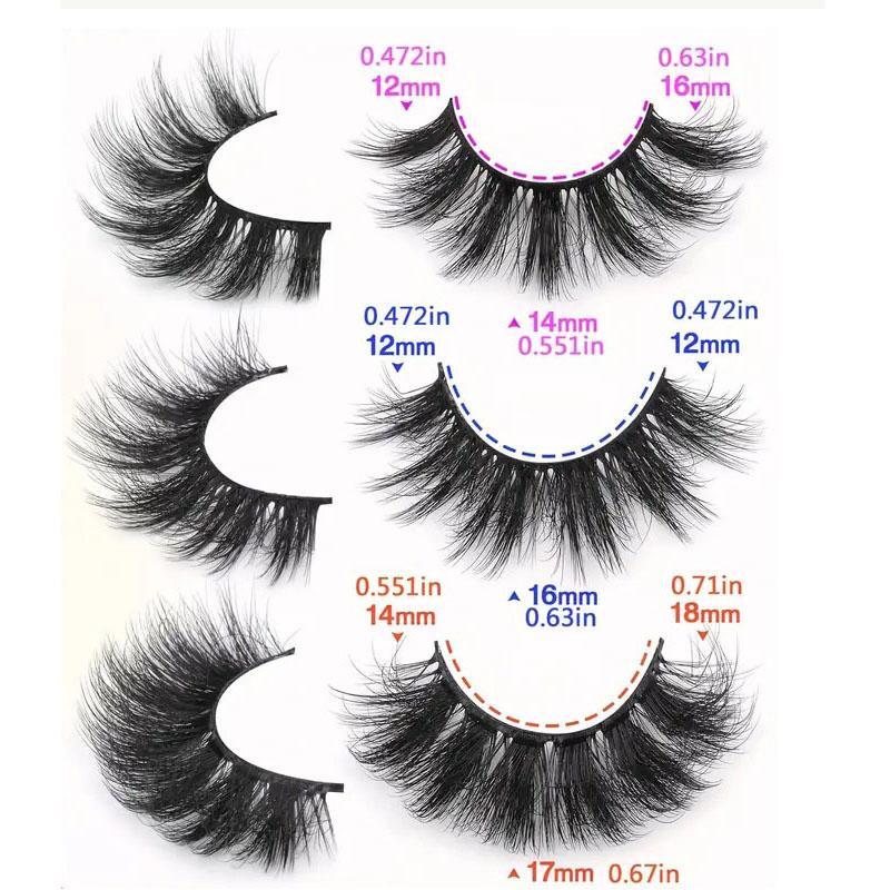 Mixed Style False Eyelashes, 30 Pairs 5D Natural Look Eyelash Extensions, Fluffy Curling Fake Eyelashes, Reusable Eye Makeup Enhancement Tool for Women