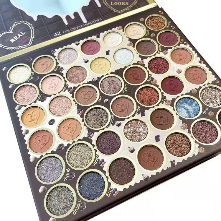 42-color Eyeshadow Palette,Summer Matte And Glitter EyeShadows Palette for Women & Girls,Eve Makeup Product, TrendingProducts