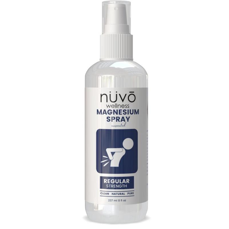 Nuvo Magnesium Spray Unscented Regular Strength 2 x 8oz with MSM for Sore Muscles & Joint Pain,  Promotes Relaxation & Deep Sleep Healthcare Body Care