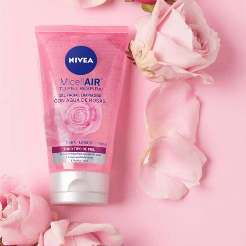 Nivea Rose Water bundle Gel Cream - Moisturizing Facial Cream -