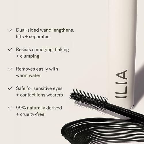 ILIA - Limitless Lash Mascara | Non-Toxic, Cruelty-Free, Lightweight & Nourishing, Flake + Smudge-Resistant, Clean Mascara, Ophthalmologist-Tested, Safe For Sensitive Eyes