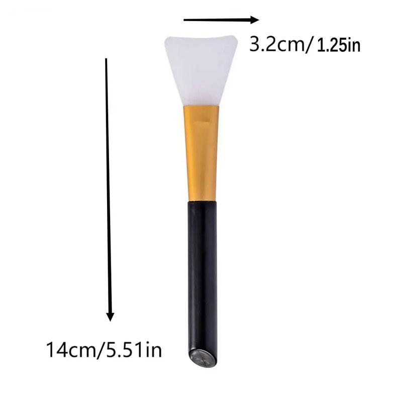 DIY Face Mask Makeup Brush with Handle, 1 Count DIY Facial Mask Applicator Brush, Facial Mud Mask Brush, Soft Silicone Brush for Skincare, Professional Cosmetic Tools for Women