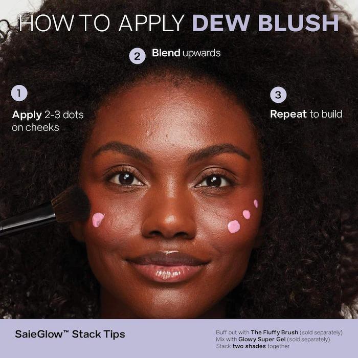 Buildable Liquid Blush - Dew Blush for a Flawless Look - Cosmetic, Makeup