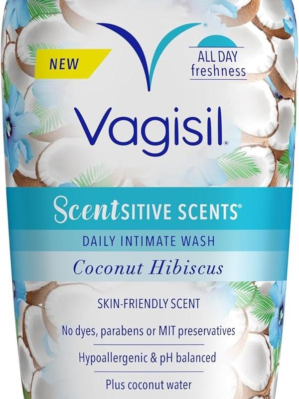 Feminine Wash for Intimate Area Hygiene, Scentsitive Scents, pH Balanced and Gynecologist Tested, Coconut Hibiscus, 12 oz (Pack of 1)