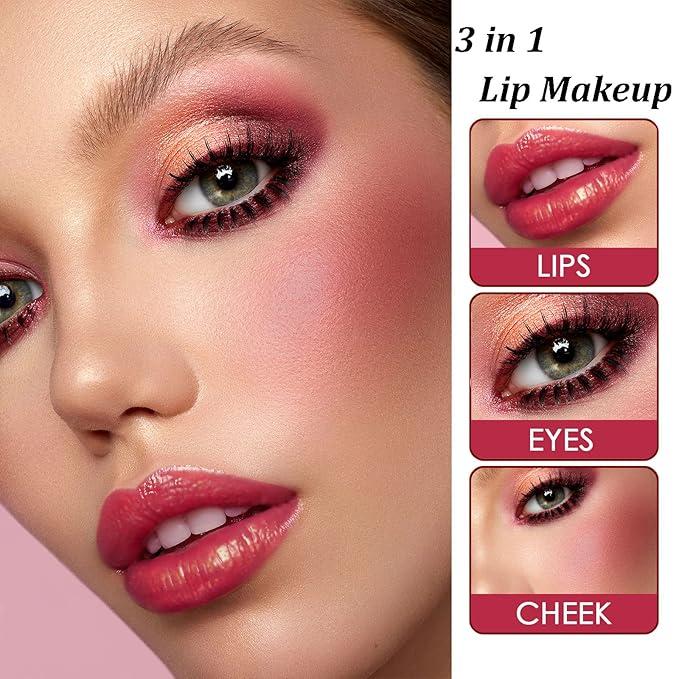 4 Colors Lip Tint Stain Set,Velvet Lip Tint Watery Lip Stain, Moisturizing Waterproof Mini Liquid Lipstick,Plump Lip Gloss Long-lasting Korean Matte Lip Tint Non-Sticky Tinta De Labios (4PCS)