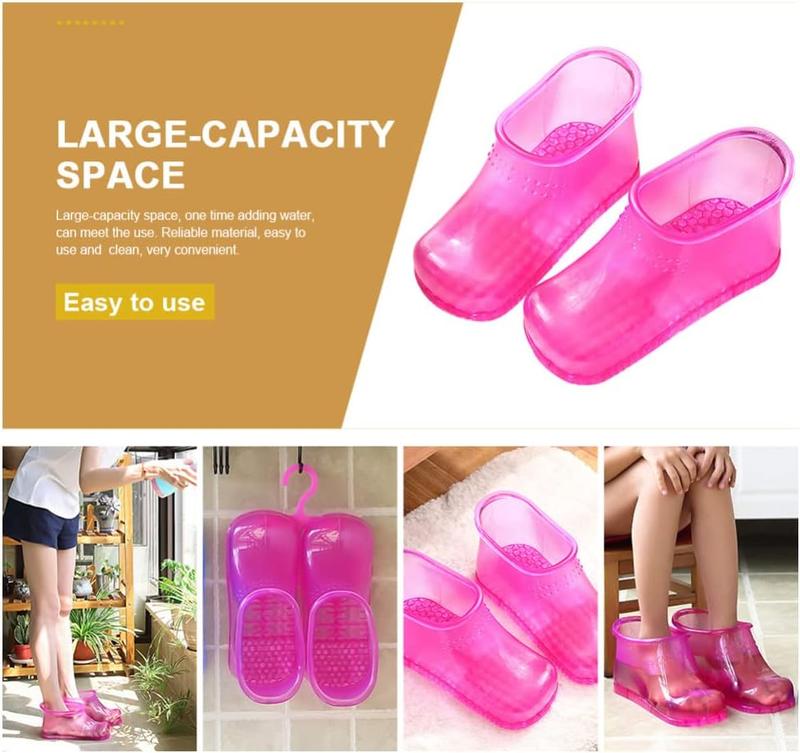 Portable Massage Foot Bath Shoes: Foot Spa Shoes Foot Scrubber Massage Bucket Boots